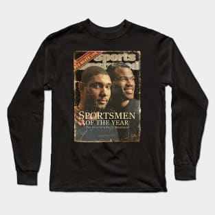 COVER SPORT - SPORT ILLUSTRATED - SPORTMAN OF THE YEARS TIM DUCAN AND DAVID ROBINSON Long Sleeve T-Shirt